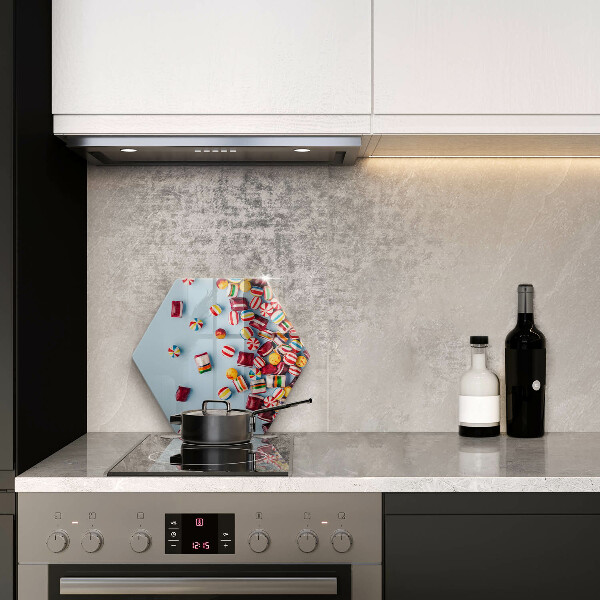 Chopping board Colorful candies