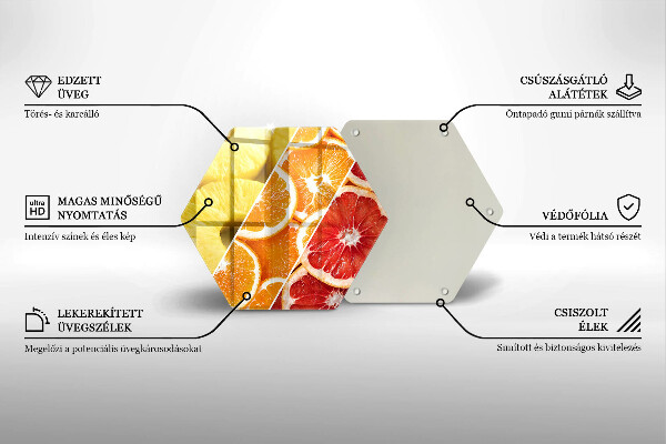 Chopping board Colorful fruits