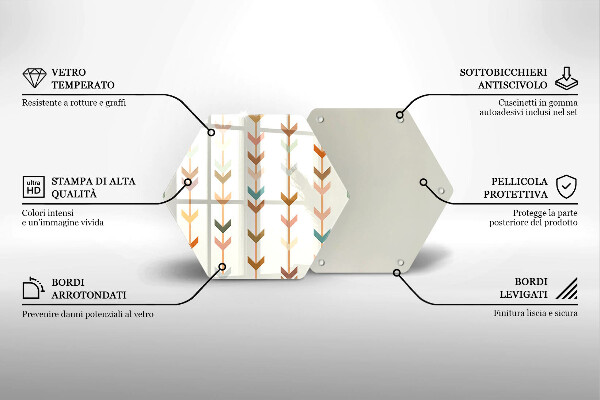 Chopping board Geometric elements