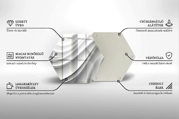 Chopping board Geometric lines