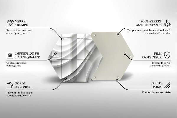 Chopping board Geometric lines