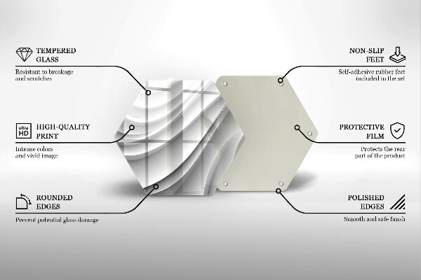 Chopping board Geometric lines