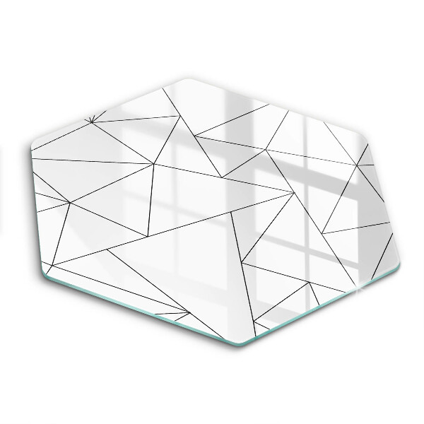 Chopping board White triangles