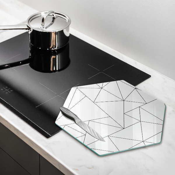 Chopping board White triangles