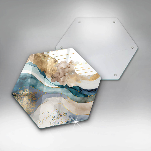 Chopping board Colorful marble