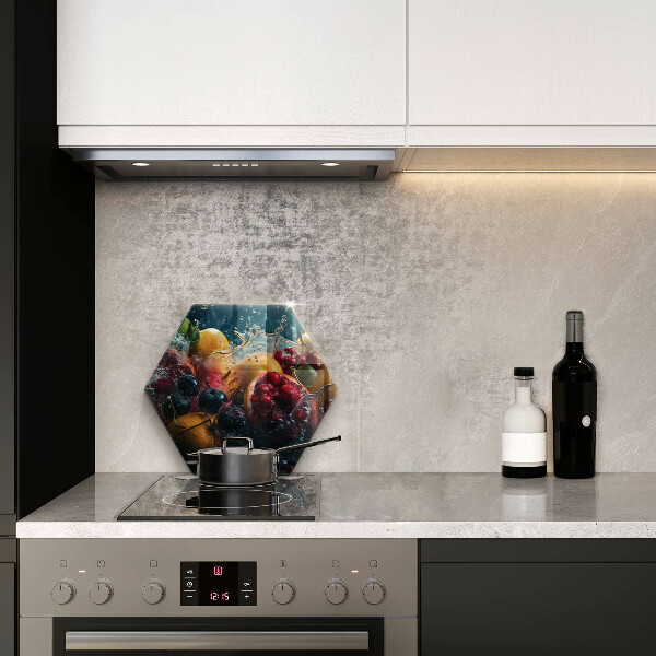 Chopping board Fruits in water