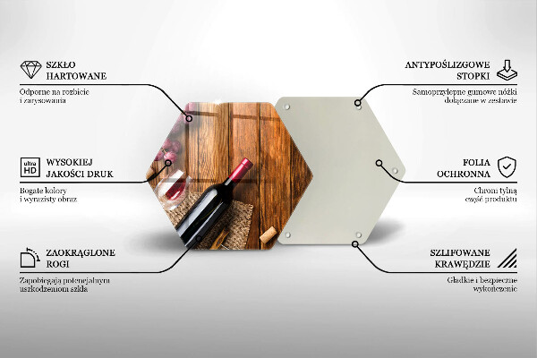 Chopping board A bottle of red wine