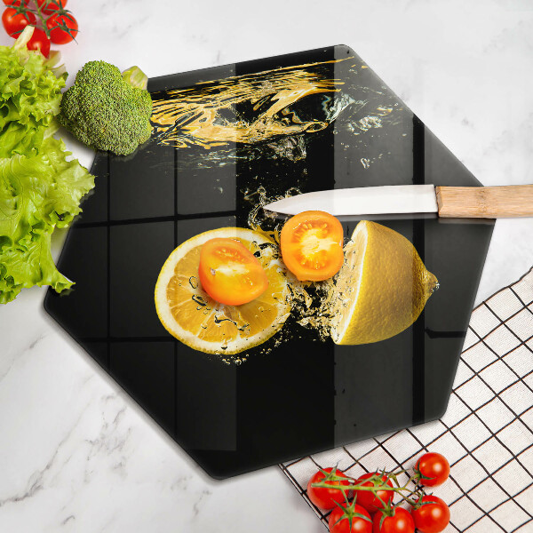 Chopping board Juicy lemon fruit