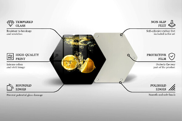 Chopping board Juicy lemon fruit