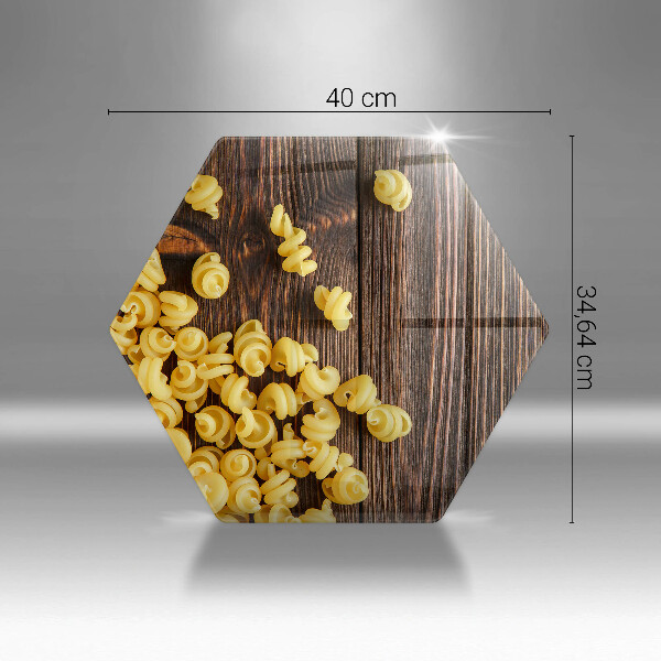 Chopping board Pasta on a table