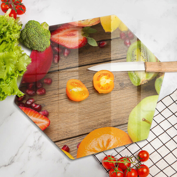Chopping board Fresh fruit
