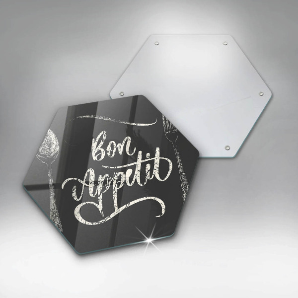 Chopping board The inscription Bon Appetit