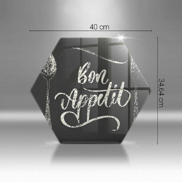 Chopping board The inscription Bon Appetit