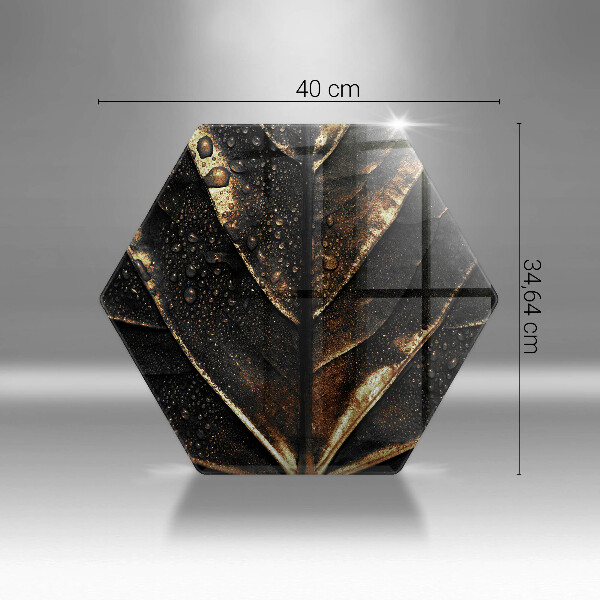 Chopping board Golden leaf