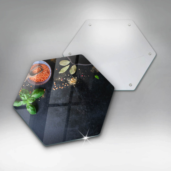 Chopping board Spices with spices