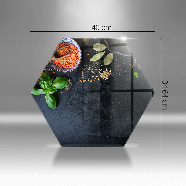 Chopping board Spices with spices