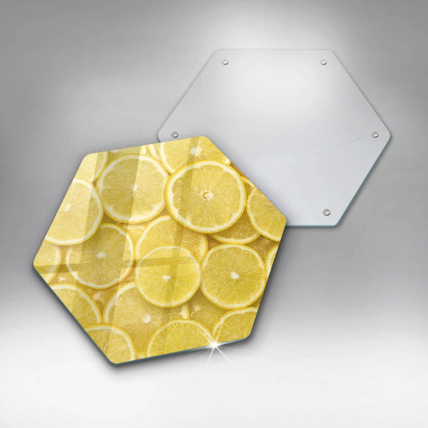 Glass worktop saver Lemon fruit