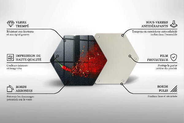Glass worktop saver Chilli pepper