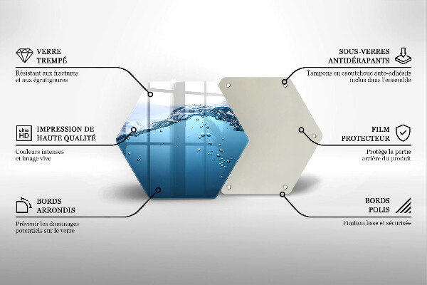 Chopping board Blue water