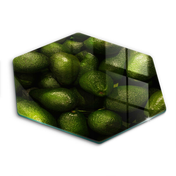 Glass kitchen board Avocado fruit