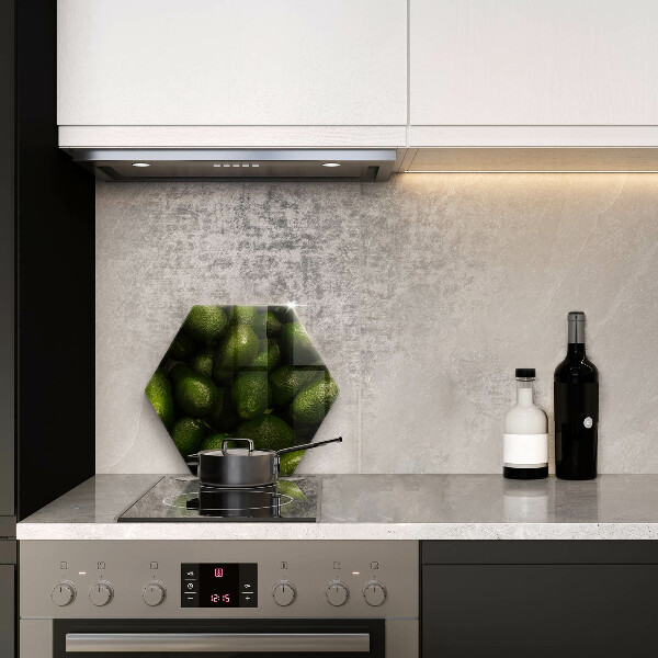 Glass kitchen board Avocado fruit