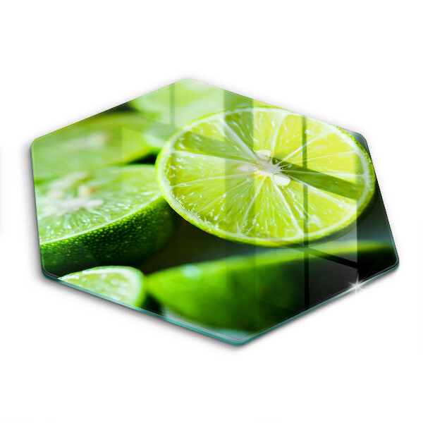 Glass kitchen board Lime citruses