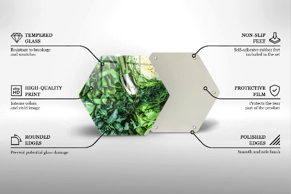 Glass kitchen board Green vegetables