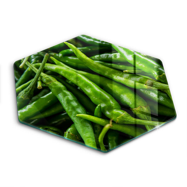 Glass kitchen board Pods peas