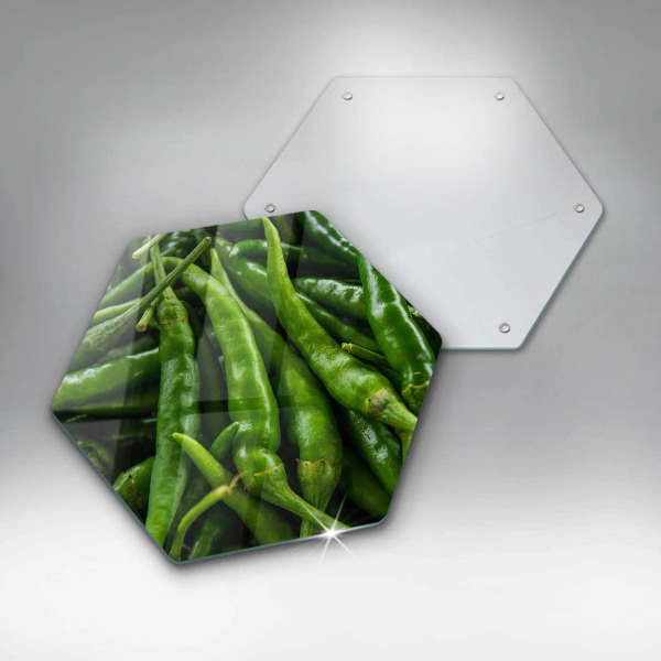 Glass kitchen board Pods peas