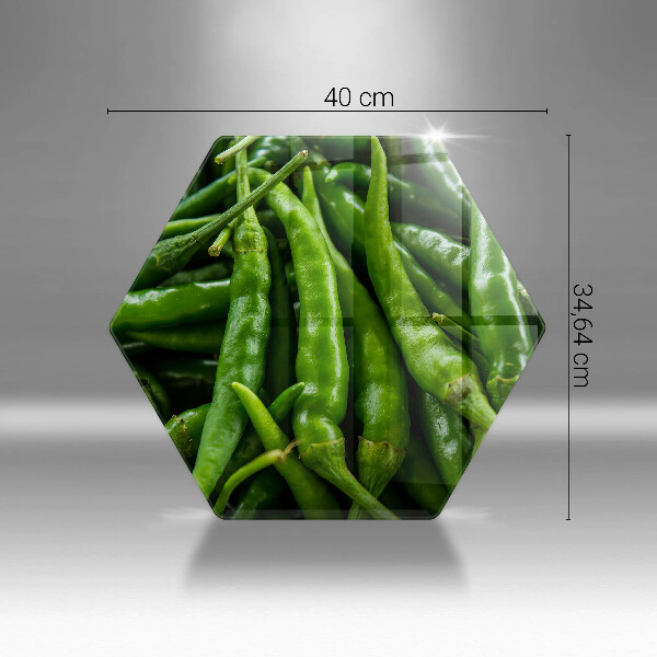 Glass kitchen board Pods peas