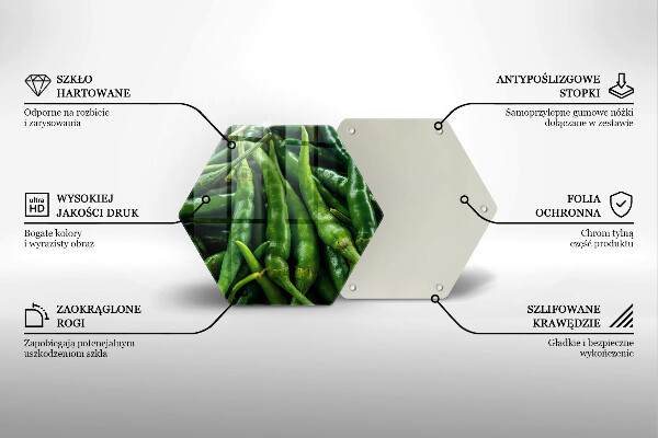 Glass kitchen board Pods peas