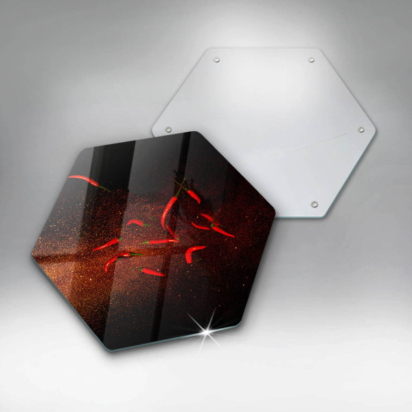 Chopping board Hot chili peppers