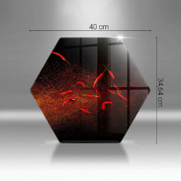 Chopping board Hot chili peppers