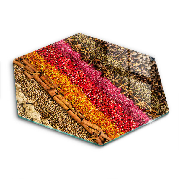 Chopping board Colorful spices