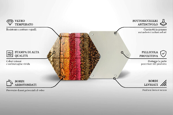 Chopping board Colorful spices