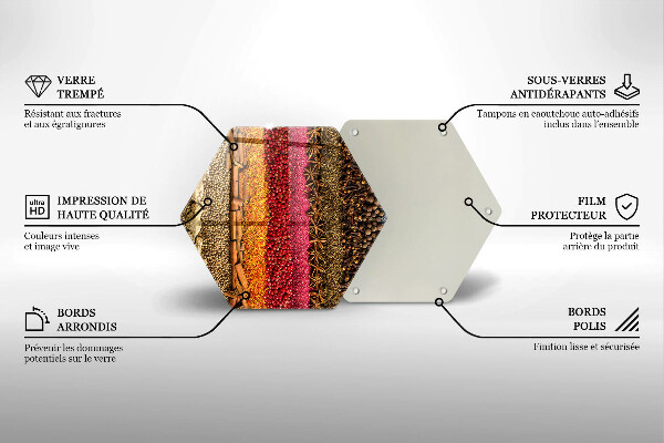 Chopping board Colorful spices