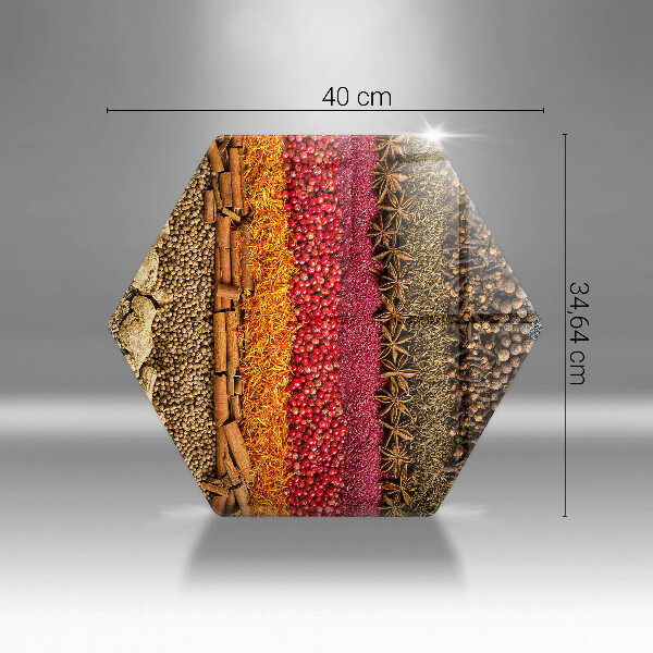 Chopping board Colorful spices