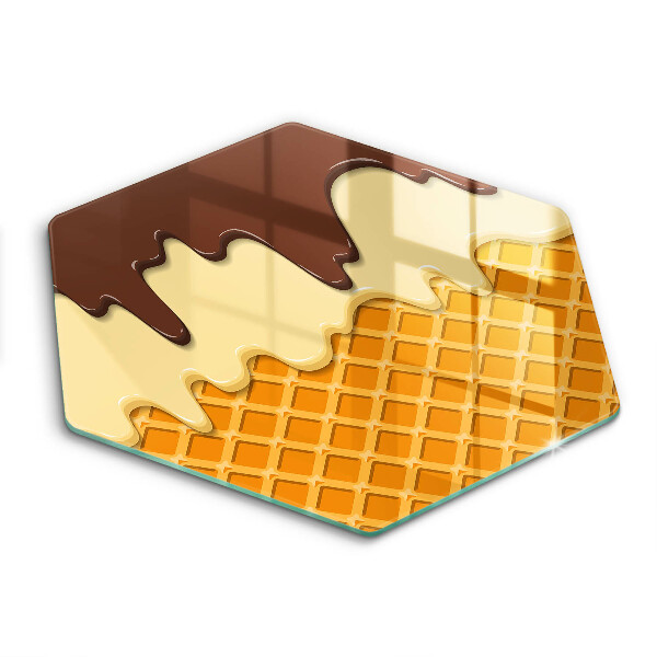 Chopping board Illustration of ice cream