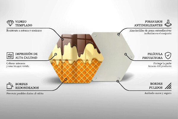 Chopping board Illustration of ice cream