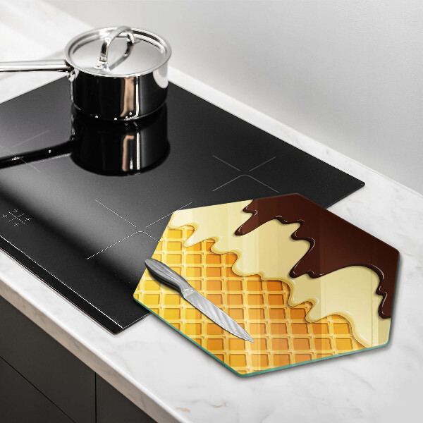 Chopping board Illustration of ice cream