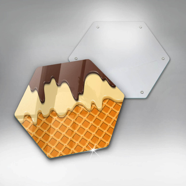 Chopping board Illustration of ice cream