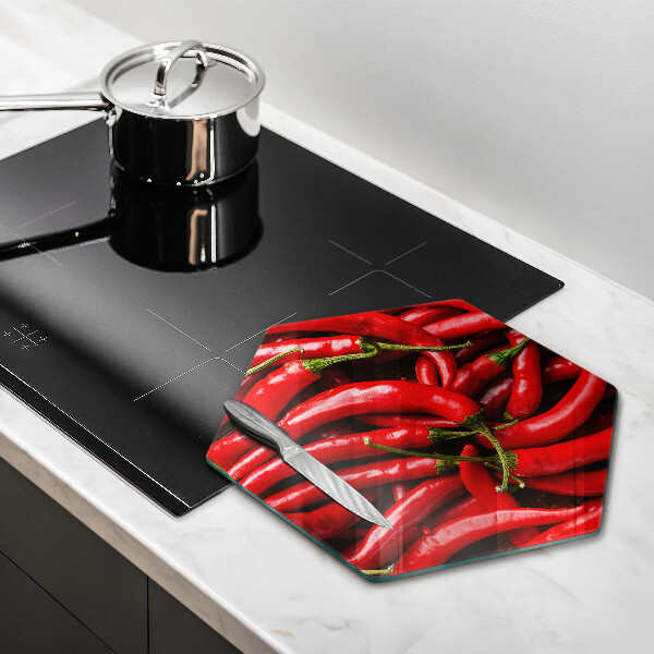 Chopping board Hot chili peppers