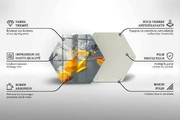 Chopping board Lemons in water