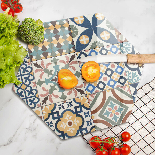 Chopping board glass Decorative tiles