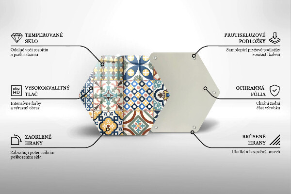 Chopping board glass Decorative tiles