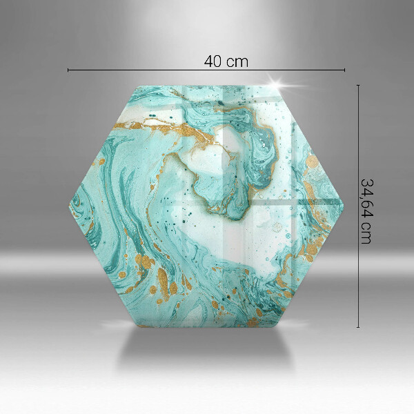 Glass worktop saver Blue abstraction