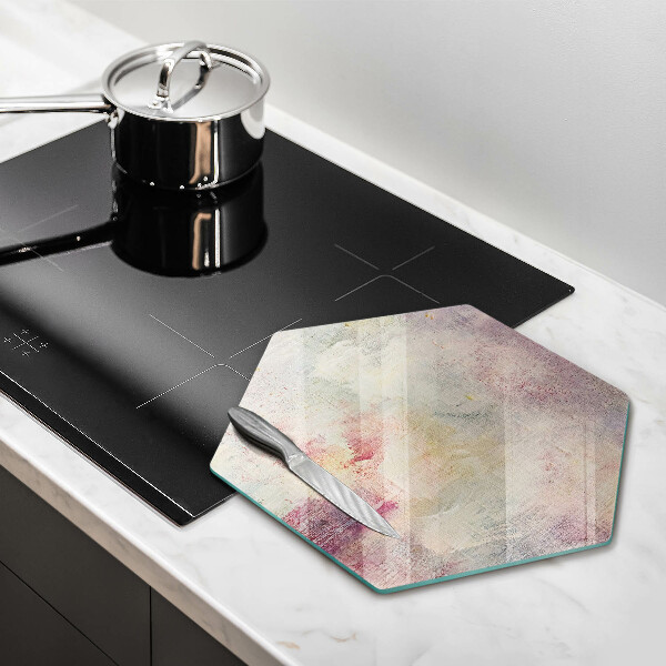 Glass chopping board Background of paint texture