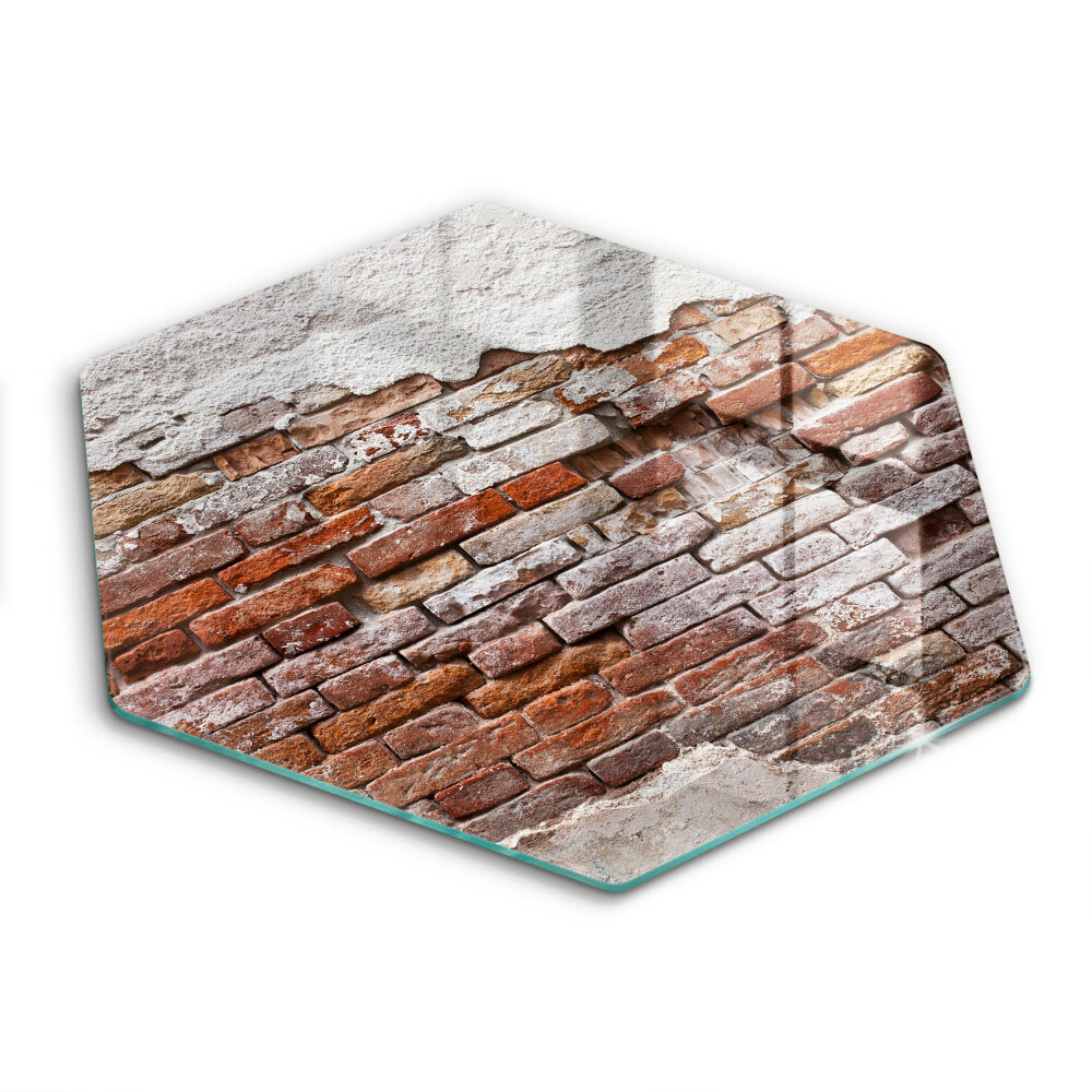Chopping board Old wall of brick and concrete