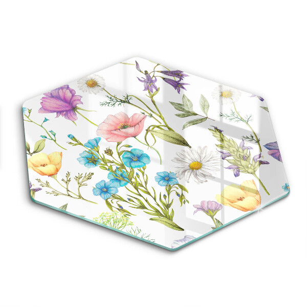 Chopping board Flowers illustration