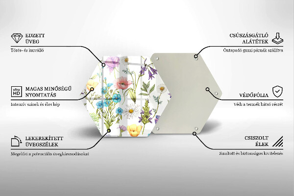 Chopping board Flowers illustration